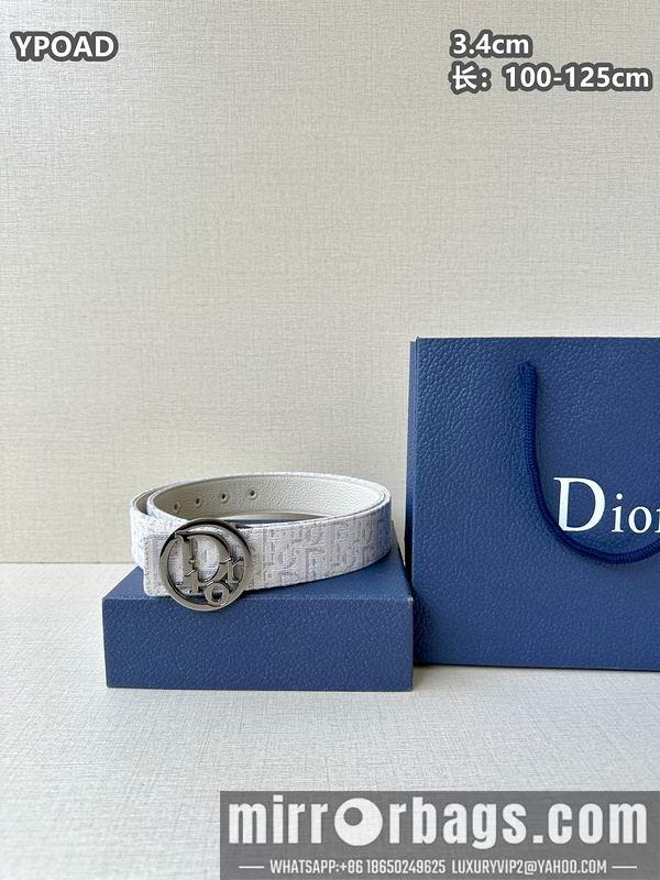 Dior belt 34mmX100-125cm 8L08