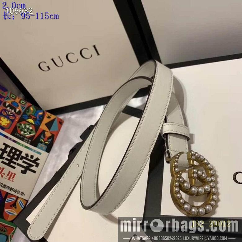 Gucci belt 20mm 95-115cm 8L01