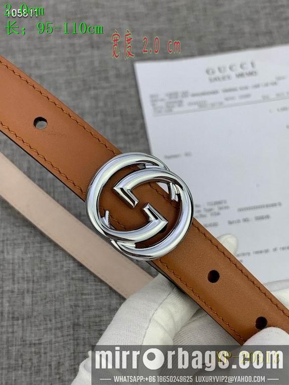 Gucci belt 20mm 95-110cm 8L01