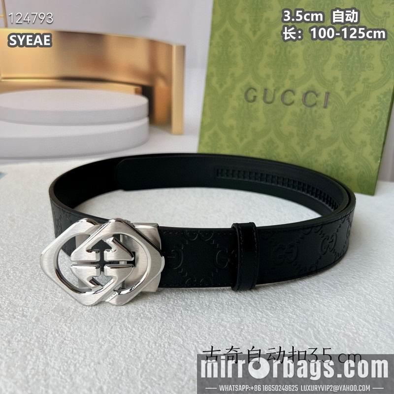 Gucci belt 35mmX100-125cm 8L15