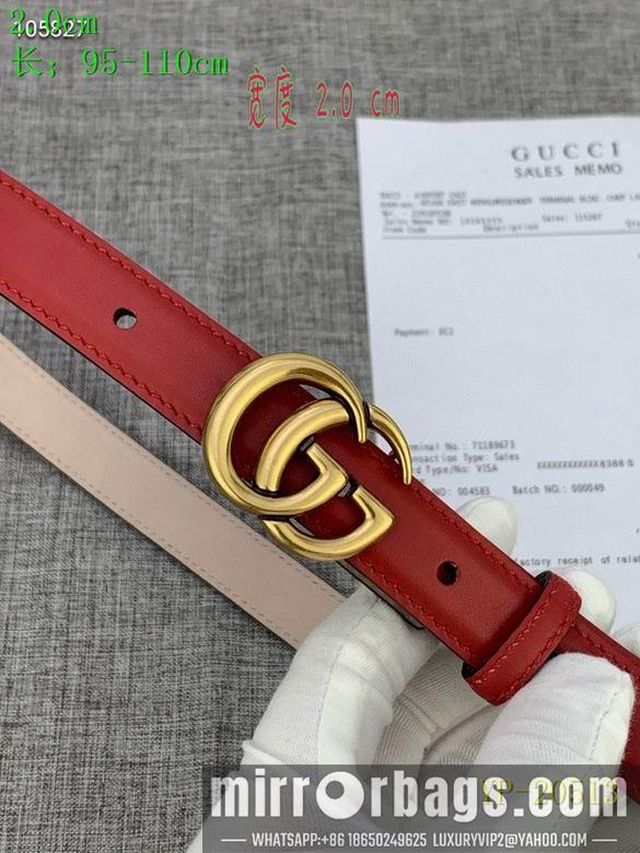 Gucci belt 20mm 95-110cm 8L01