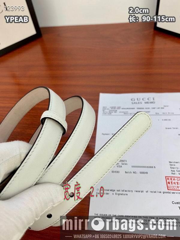 Gucci belt 20mmX90-115cm 8L24