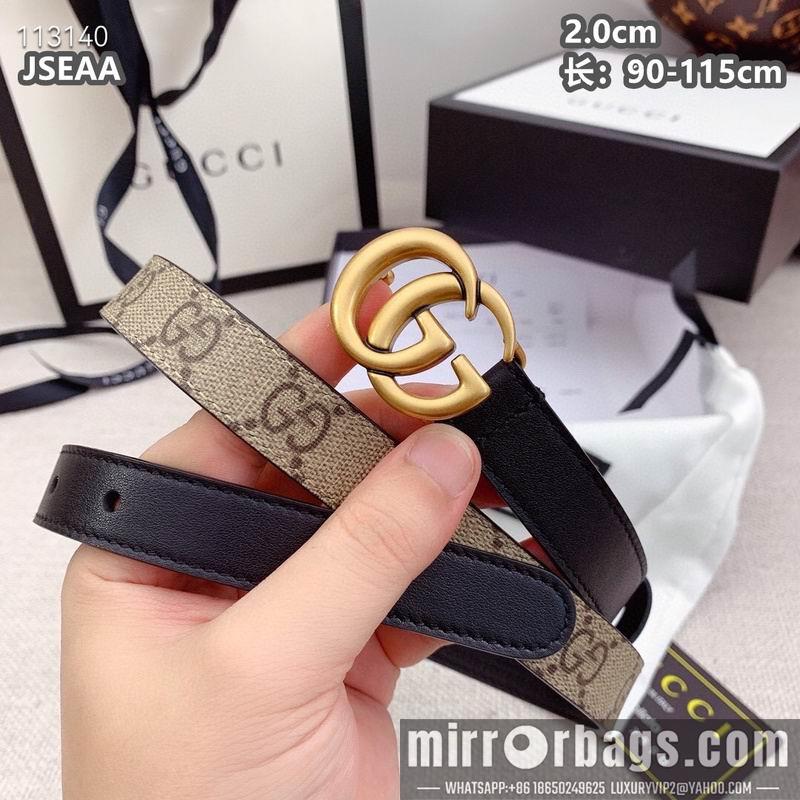 Gucci belt 20mmX90-115cm 8L15