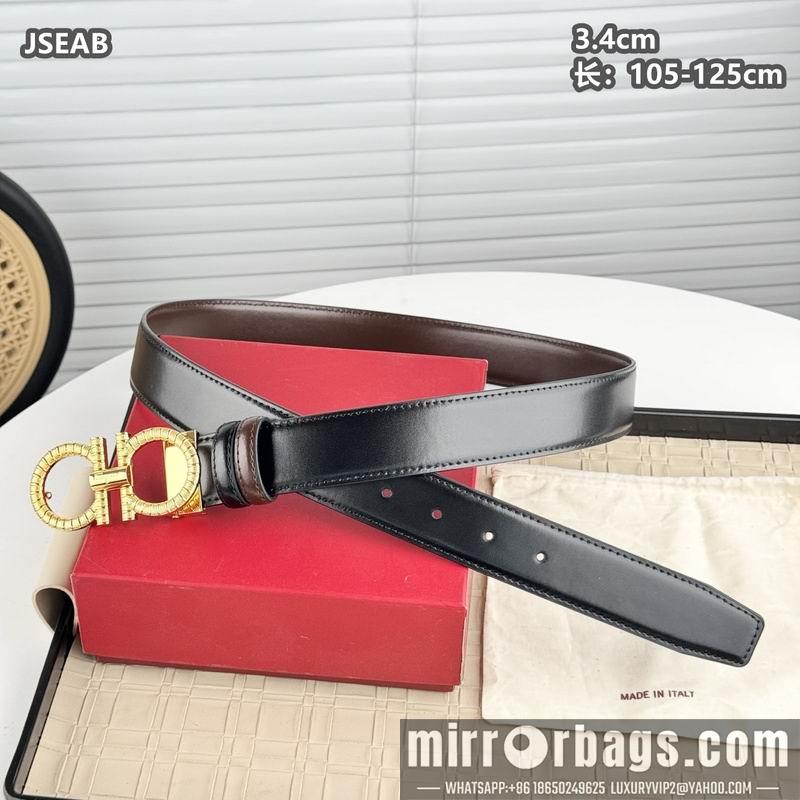 Ferragamo belt 34mmX105-125cm 8L11