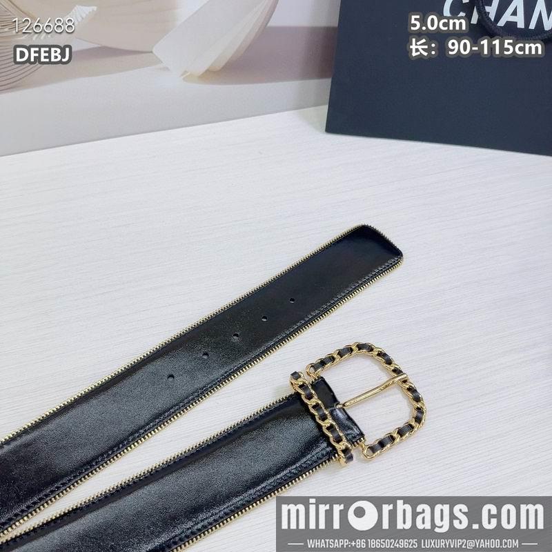 Chanel belt 50mmX90-115cm 8L01