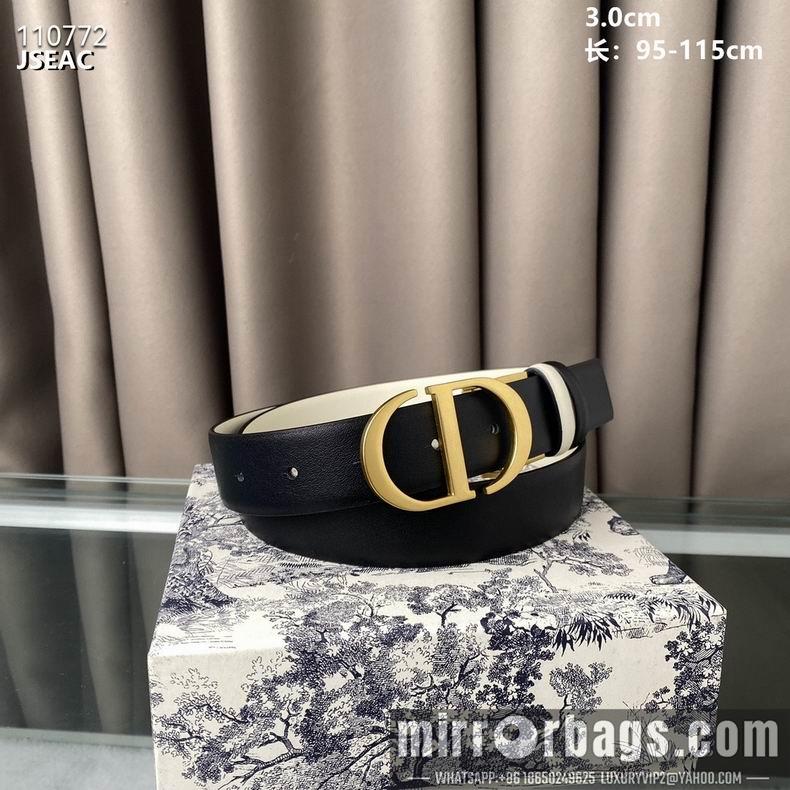 Dior Belt 30mmX95-115cm 8L08