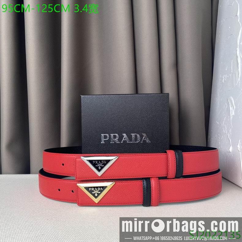 Prada Belt 34mmX95-125cm 7D03
