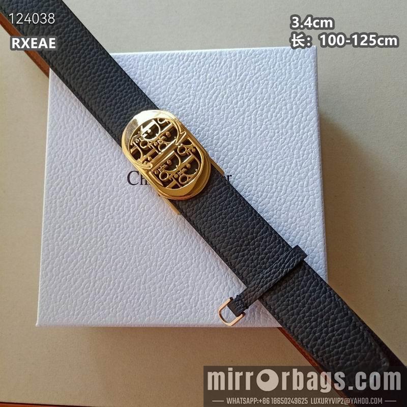 Dior belt 34mmX100-125cm 8L06