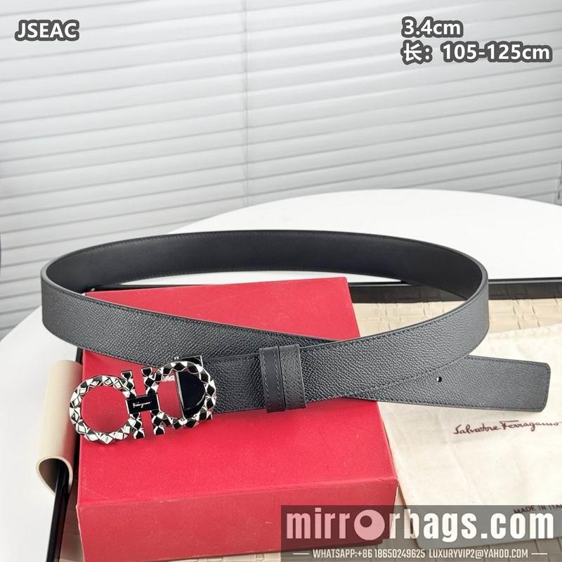 Ferragamo belt 34mmX105-125cm 8L18