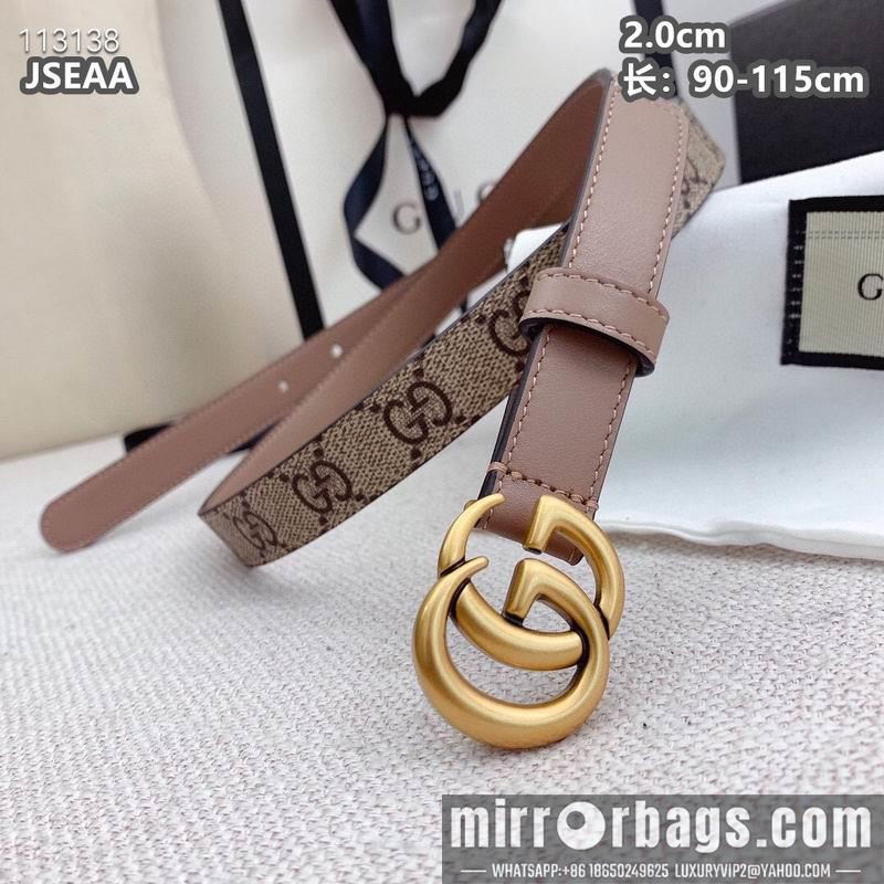 Gucci belt 20mmX90-115cm 8L15