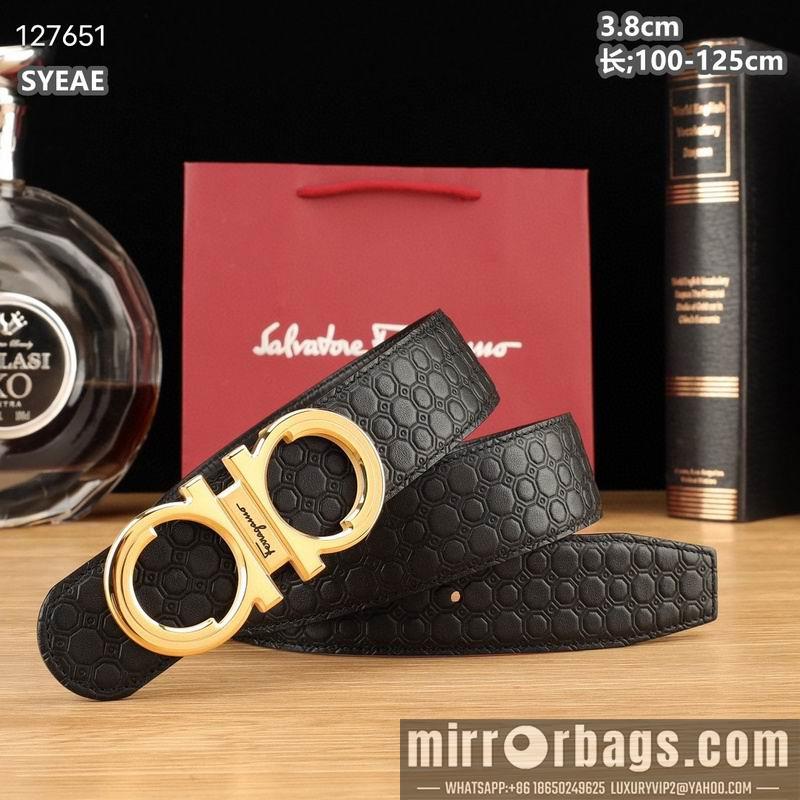 Ferragamo belt 38mmX100-125cm 8L24
