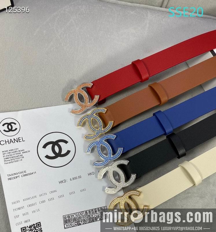 Chanel belt 30mmX95-125cm XH05
