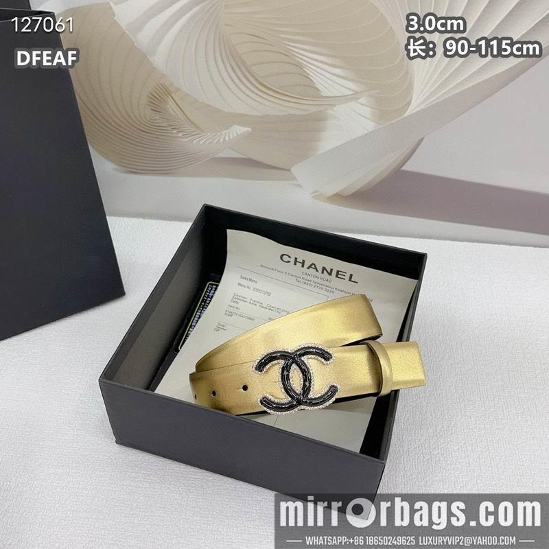 Chanel belt 30mmX90-115cm 8L36