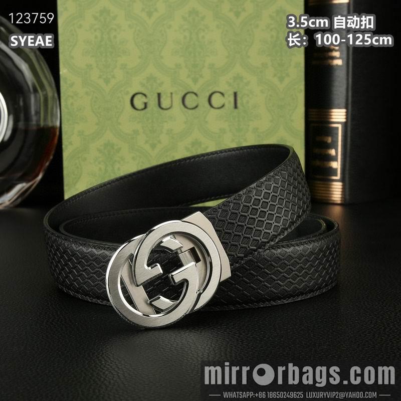 Gucci belt 35mmX100-125cm 8L54