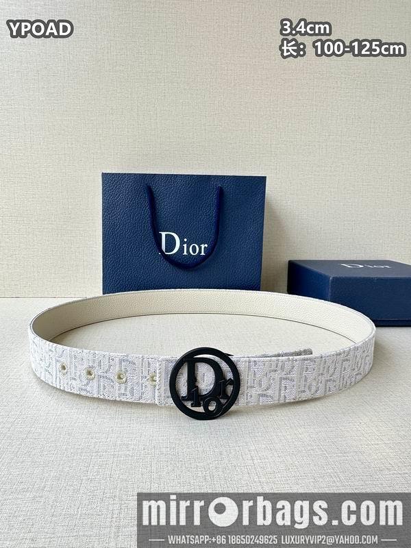 Dior belt 34mmX100-125cm 8L08