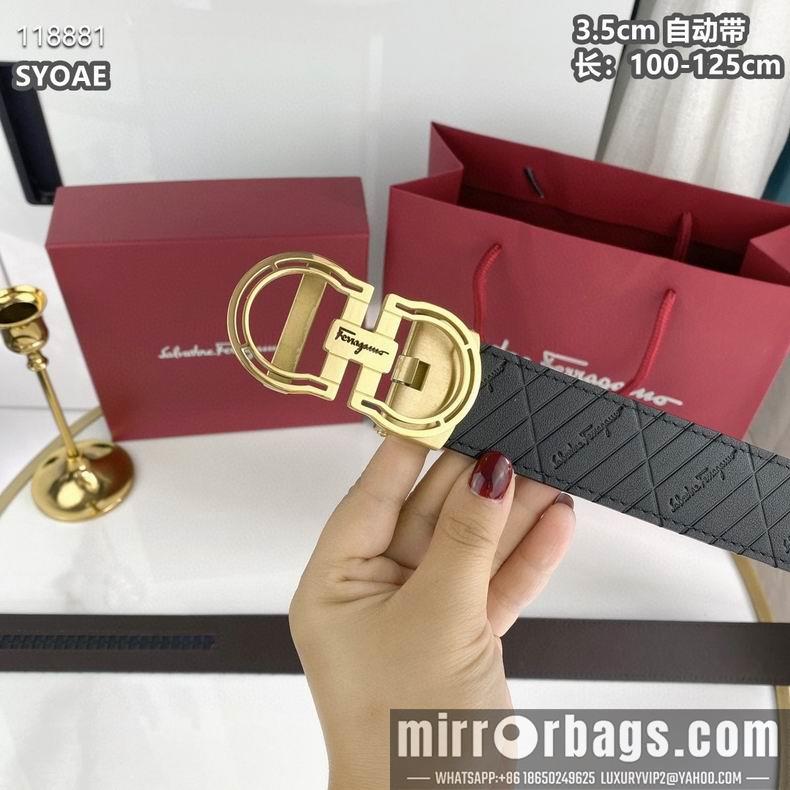 Ferragamo belt自动带 35mmX100-125cm 8L10