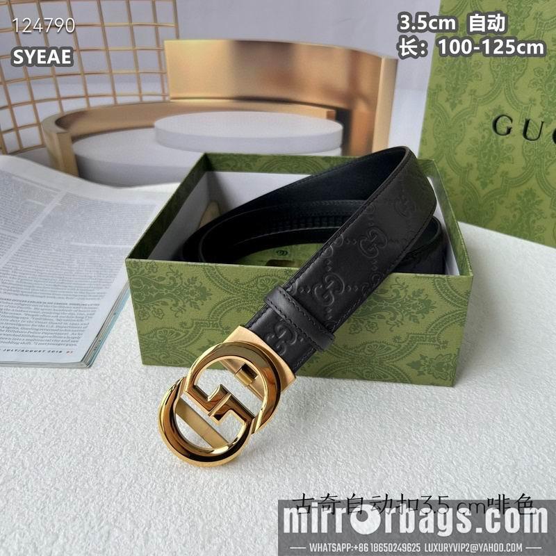 Gucci belt 35mmX100-125cm 8L18