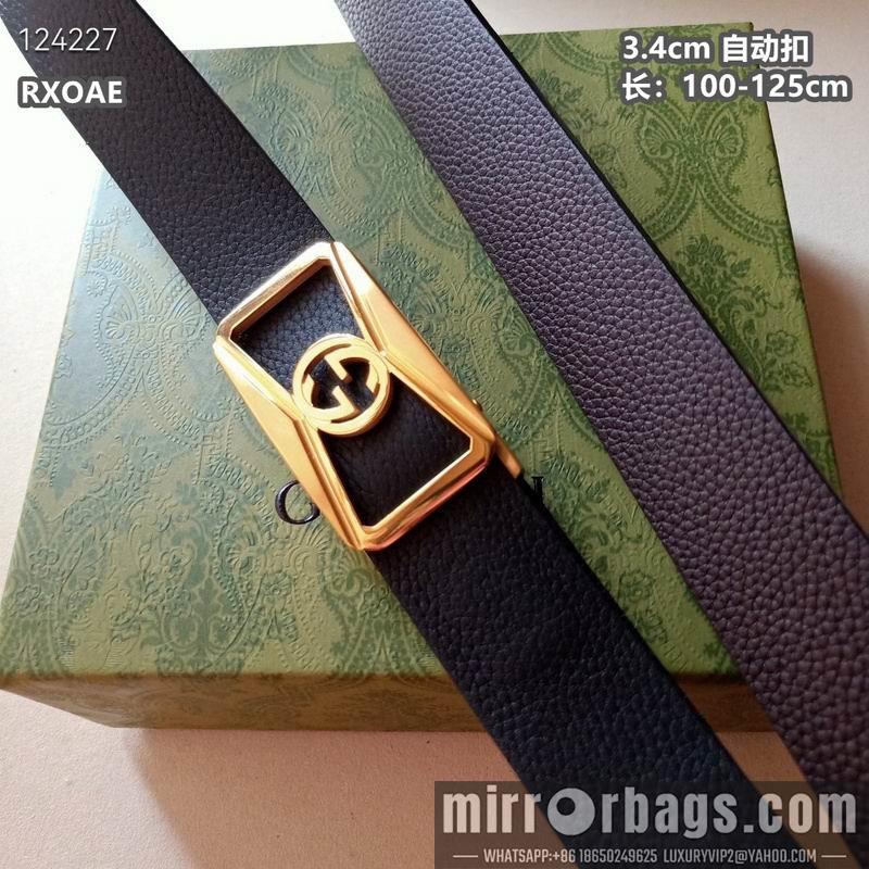 Gucci belt 34mmX100-125cm 8L20