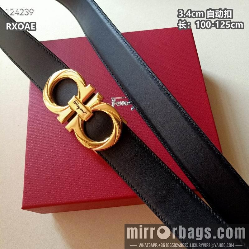 Ferragamo belt 34mmX100-125cm 8L07