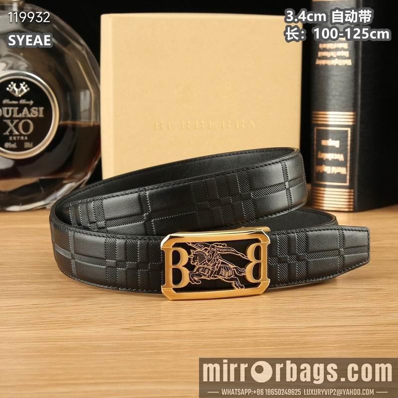 Burberry belt 34mmX100-125cm 8L06