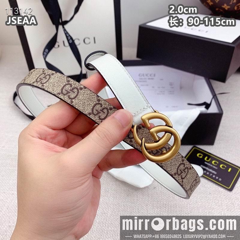 Gucci belt 20mmX90-115cm 8L15