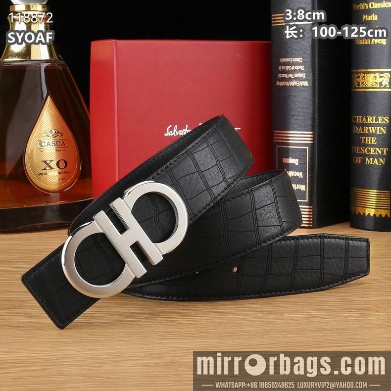 Ferragamo belt 38mmX100-125cm 8L14