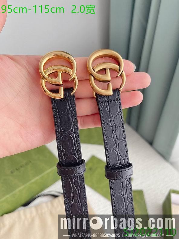 Gucci belt 20mmX95-115cm 7D03