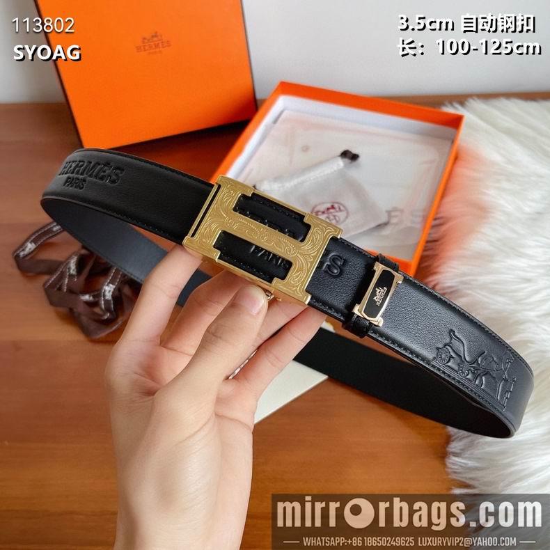 Hermes belt 自动钢扣35mmX100-125cm 8L082502