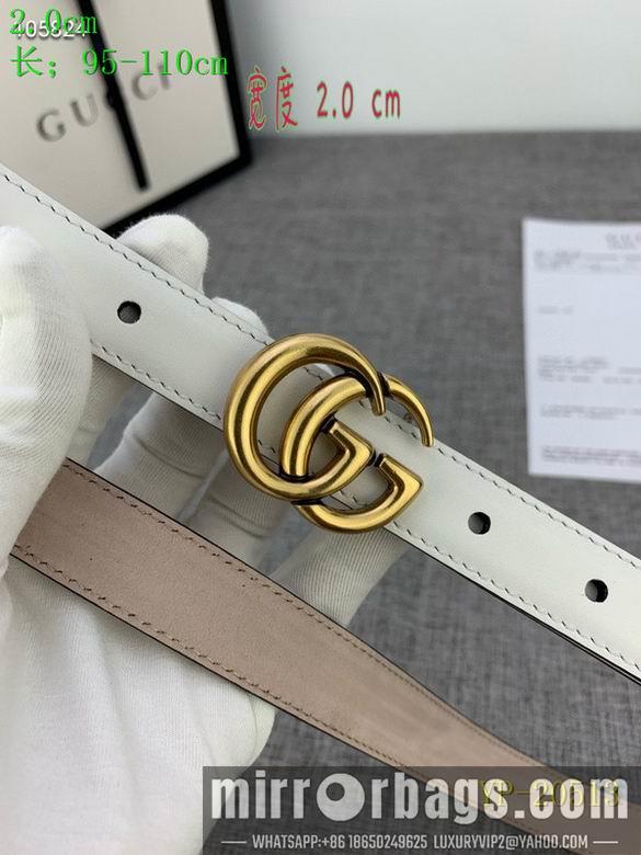 Gucci belt 20mm 95-110cm 8L01