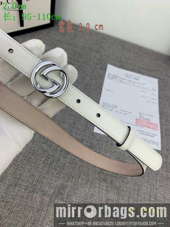 Gucci belt 20mm 95-110cm 8L01