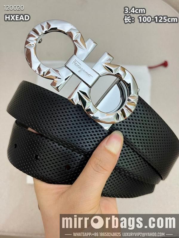 Ferragamo belt 34mmX100-125cm 8L01