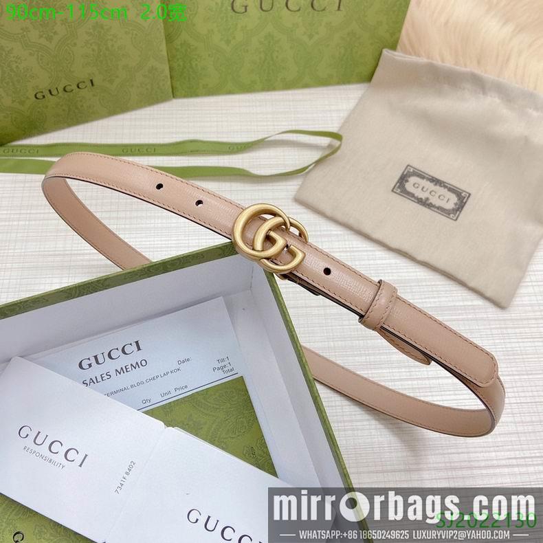 Gucci Belt 20mmX90-115cm 7D02