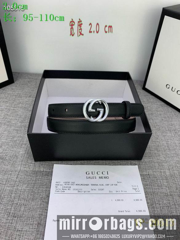 Gucci belt 20mm 95-110cm 8L01
