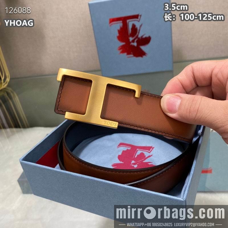 Tod's belt 35mmX100-125cm 8L05