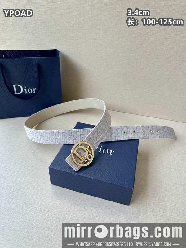 Dior belt 34mmX100-125cm 8L08