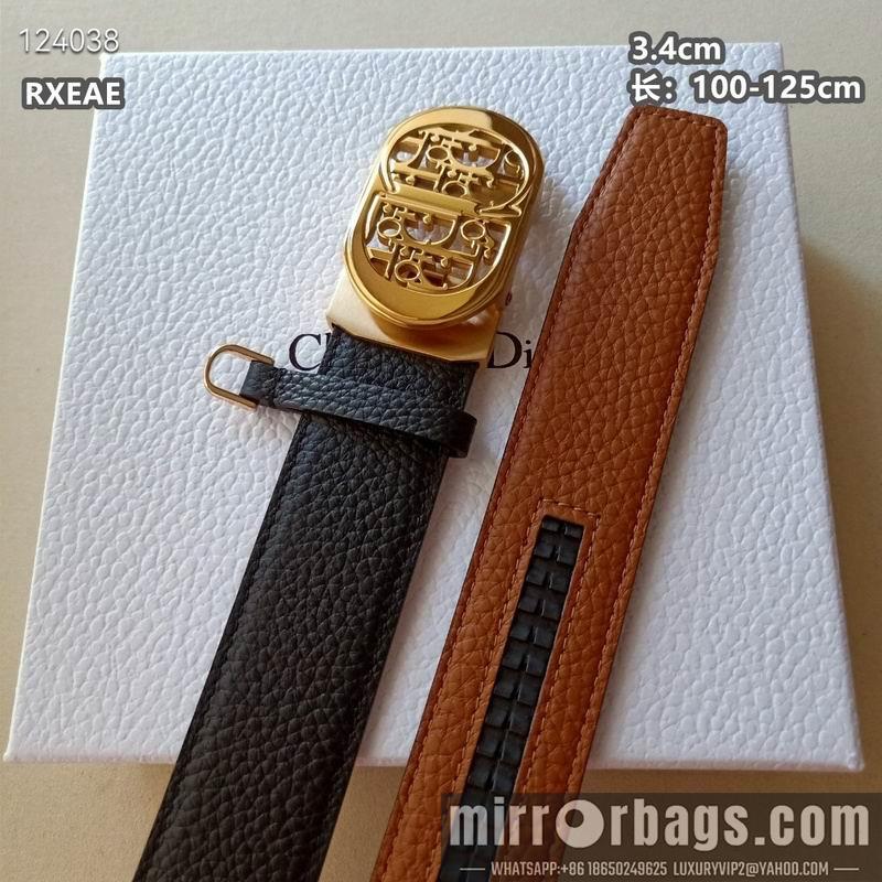 Dior belt 34mmX100-125cm 8L06