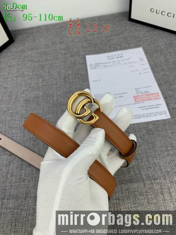 Gucci belt 20mm 95-110cm 8L01