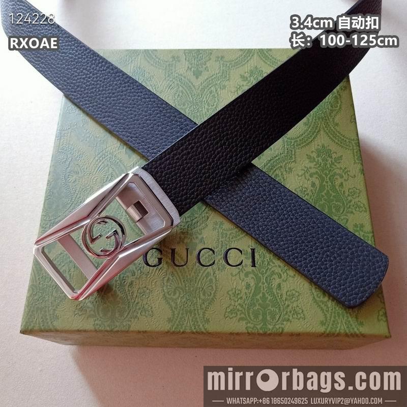 Gucci belt 34mmX100-125cm 8L20