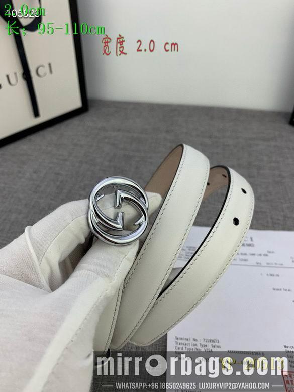Gucci belt 20mm 95-110cm 8L01