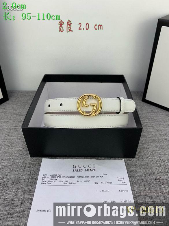 Gucci belt 20mm 95-110cm 8L01