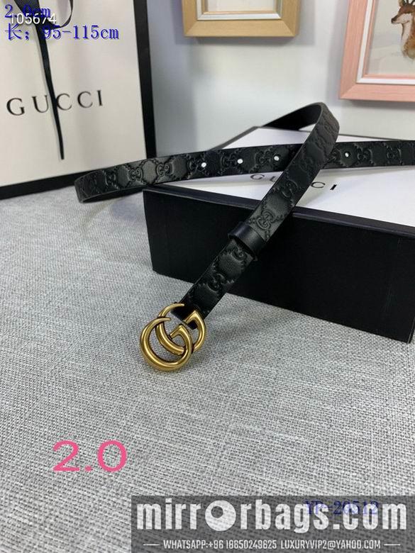 Gucci belt 20mm 95-115cm 8L02