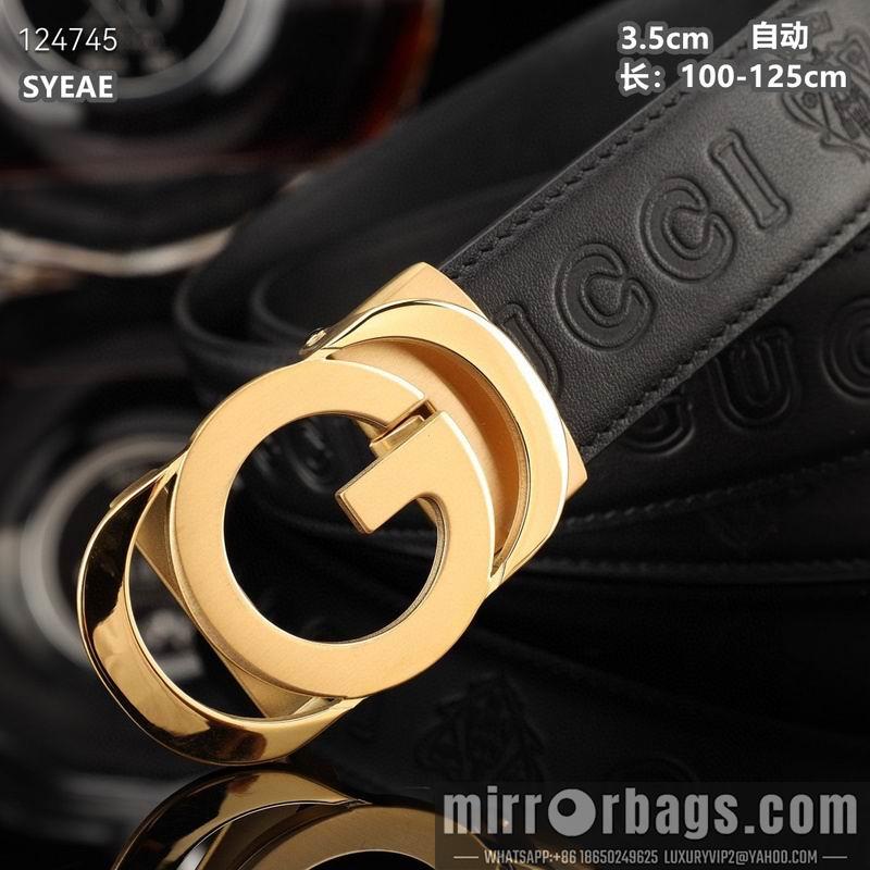 Gucci belt 35mmX100-125cm 8L29