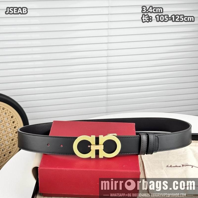 Ferragamo belt 34mmX105-125cm 8L12