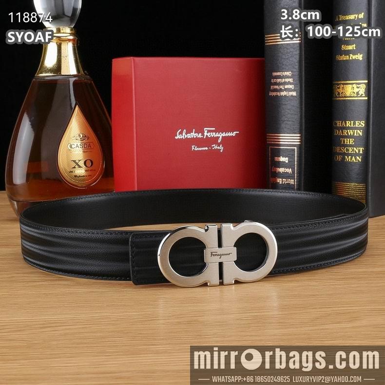 Ferragamo belt 38mmX100-125cm 8L15