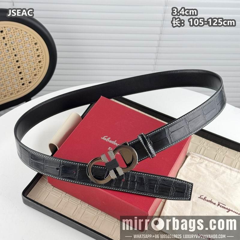 Ferragamo belt 34mmX105-125cm 8L14