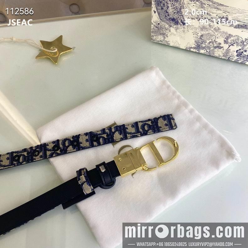 Dior Belt 20mmX90-115cm 8L06
