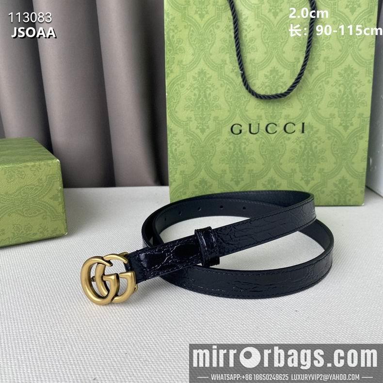 Gucci belt 20mmX90-115cm 8L11