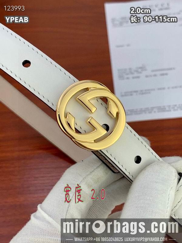 Gucci belt 20mmX90-115cm 8L24