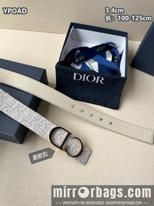 Dior belt 34mmX100-125cm 8L09