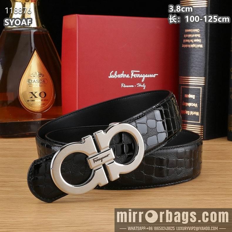 Ferragamo belt 38mmX100-125cm 8L16